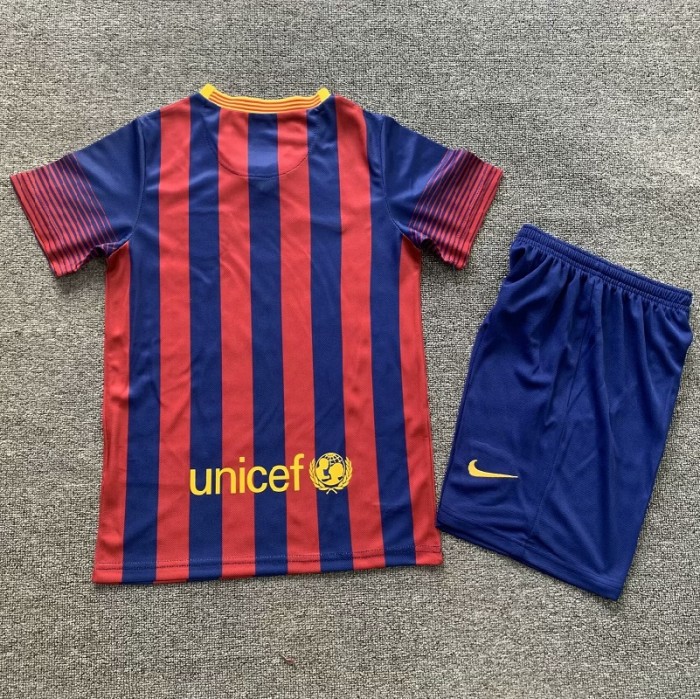 Retro 13/14 Barcelona home kids kit with sock