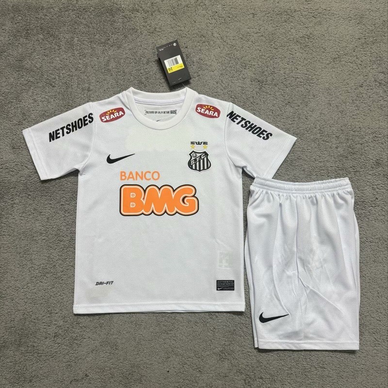 Retro 2013 Santos home kids kit with socks