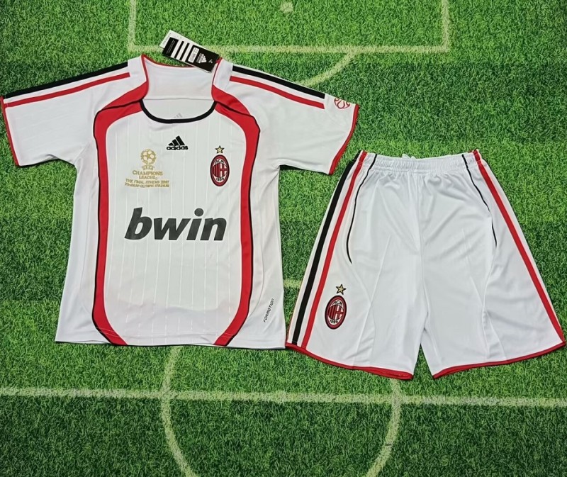 Retro 06/07 AC Milan Away kids kit champion