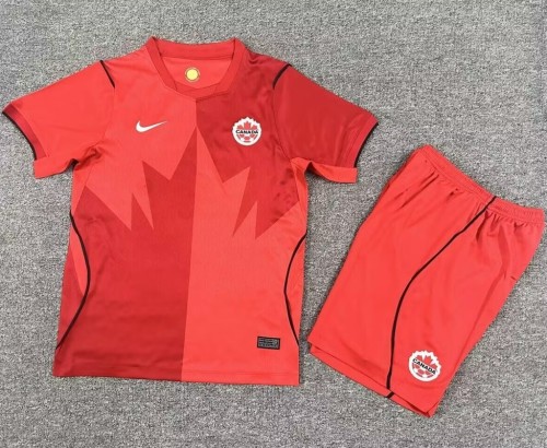 26/27 Canada home kids kit football Jersey