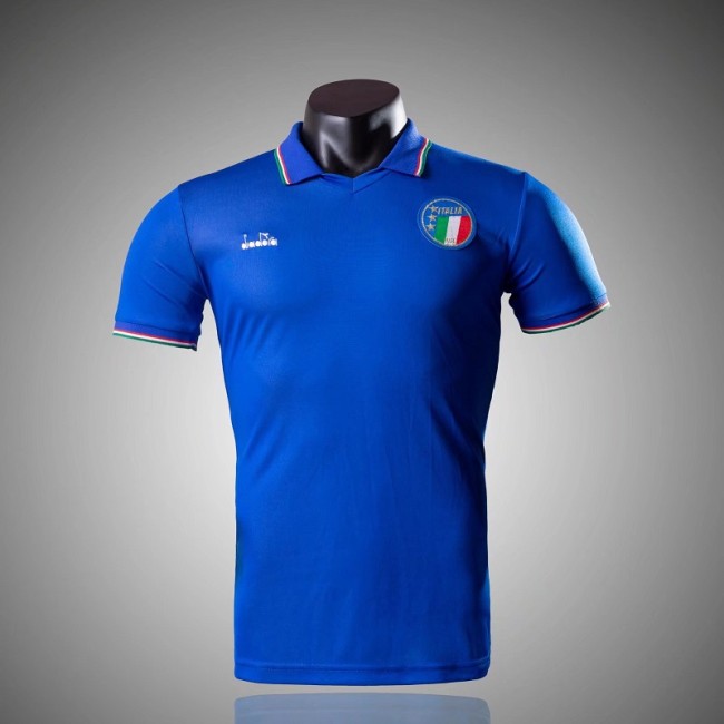 retro 1990 Italy home football Jersey