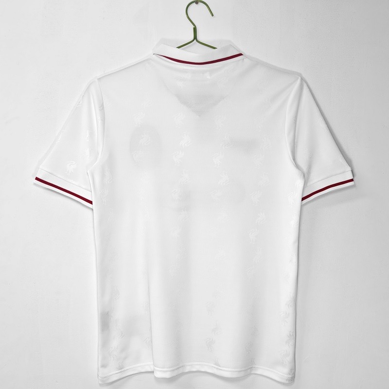 Retro 96/97 Liverpool white football Jersey