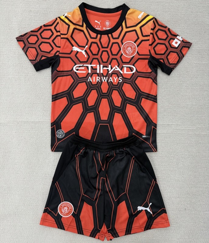 26/27 Manchester City goalkeeper kids kit orange