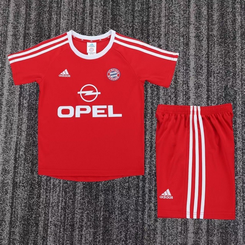 Retro 01/02 bayern munich home kids kit