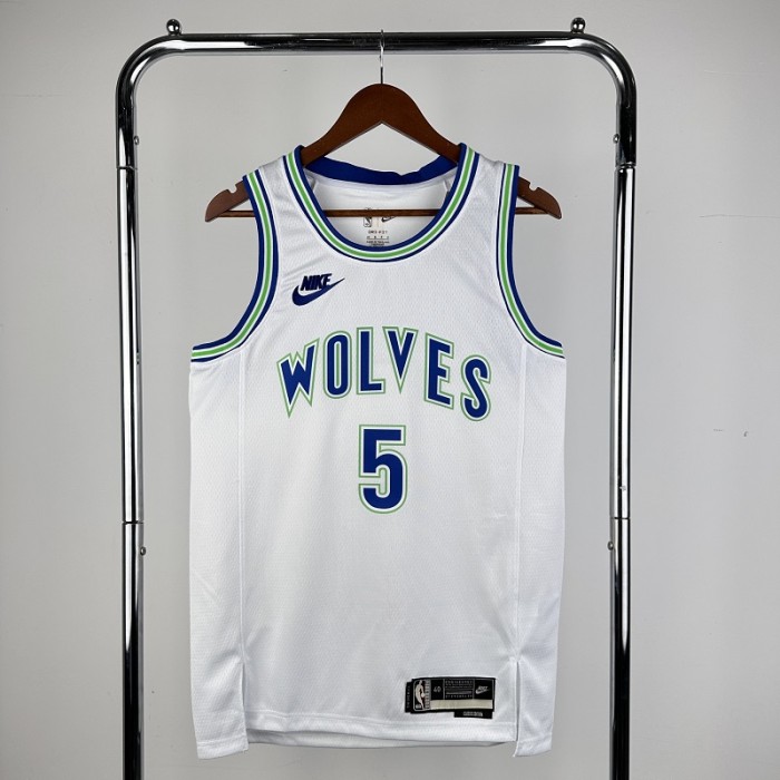 NBA Timberwolves #5 Edwards Basketball Jersey