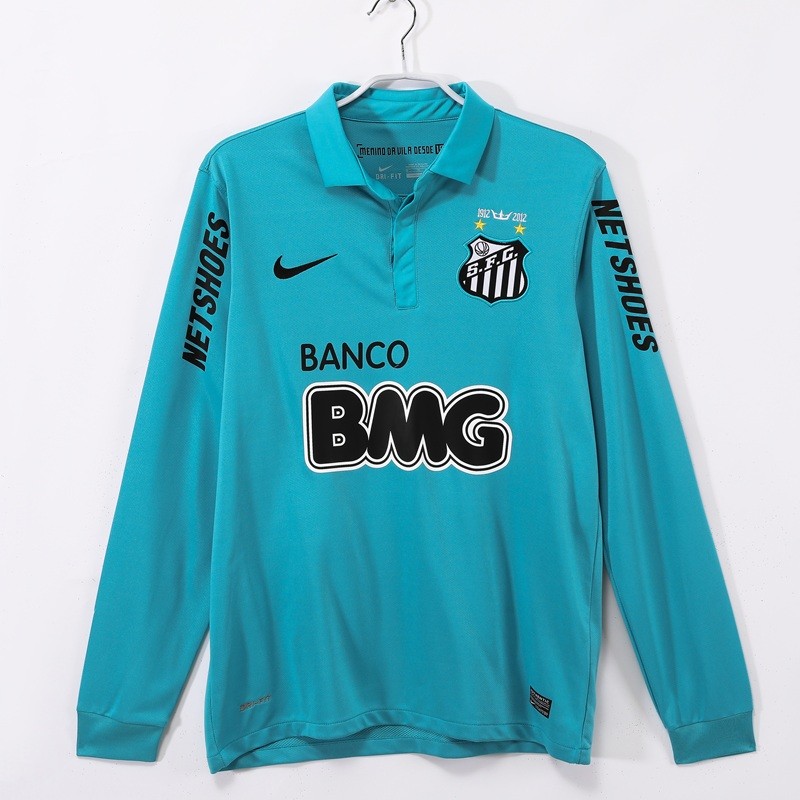 Retro 2013 Santos third football Jersey long sleeves