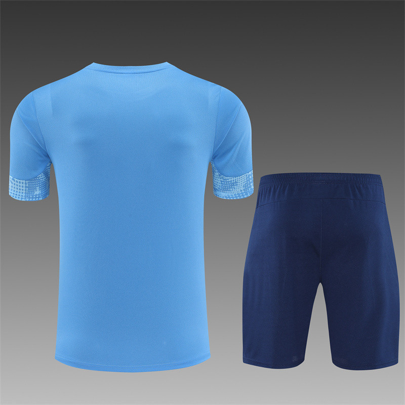 25/26 Manchester City Short sleeve training suit blue