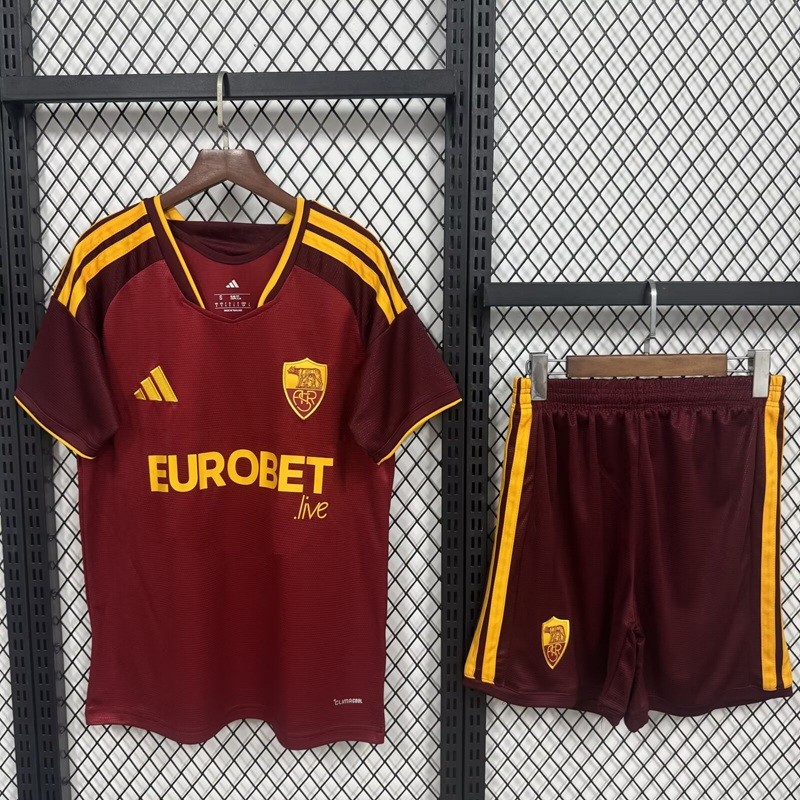 26/27 Roma home  Adult Set football jersey