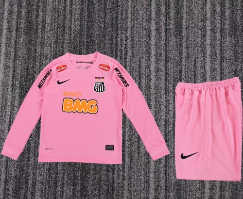 Retro 2013 Santos Away kids kit long sleeves