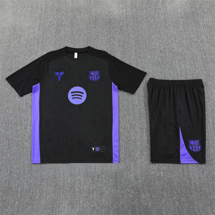 25/26 Barcelona kids Short sleeve training suit black