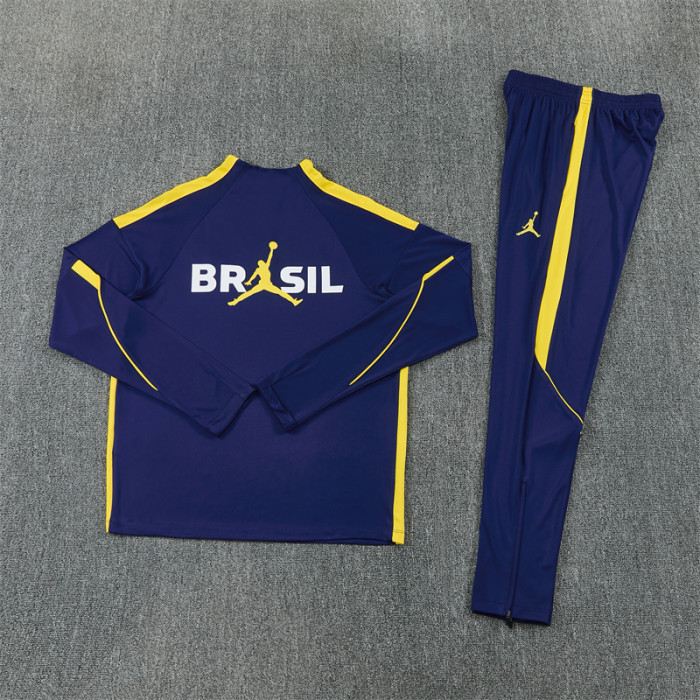 26/27 Brazil Jordan Kids training suit Royal Blue