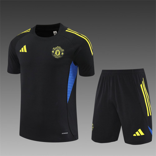 25/26 Manchester United Short sleeve training suit black