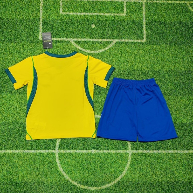 26/27 Brazil home kids kit football Jersey