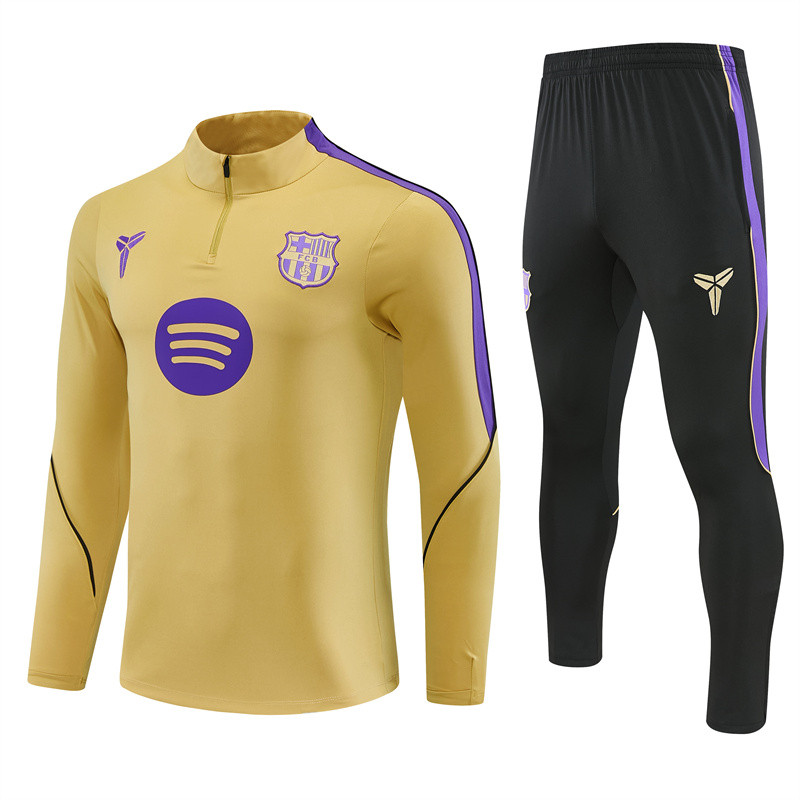 26/27 Barcelona kids training suit golden