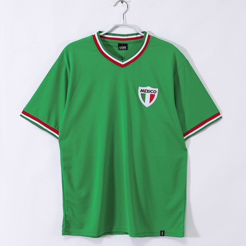 Retro 1970 Mexico home football Jersey