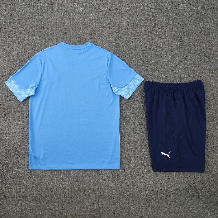 25/26 Manchester City Short sleeve training suit blue