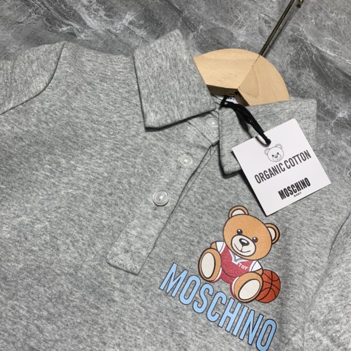 Moschino Kids POLO shirt elastic base shirt
