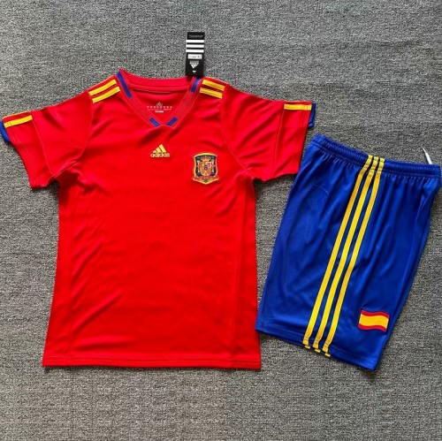 Retro 2010 Spain home champion kids kit