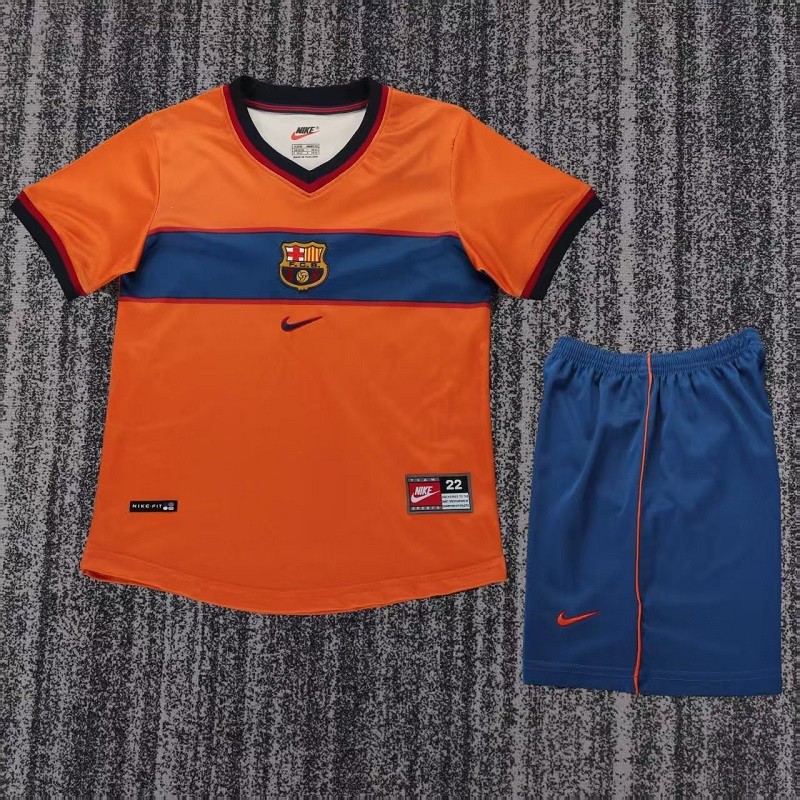 Retro 98/99 Barcelona third kids kit