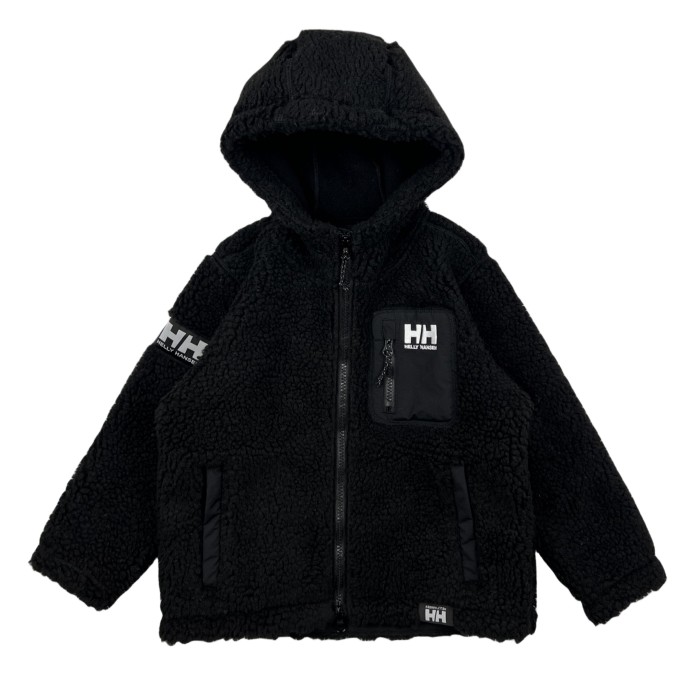 HH kids black lamb wool coat