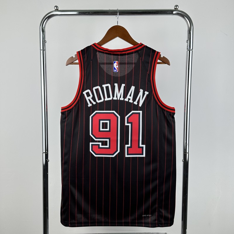 NBA Chicago Bulls #91 RODMAN Basketball Jersey