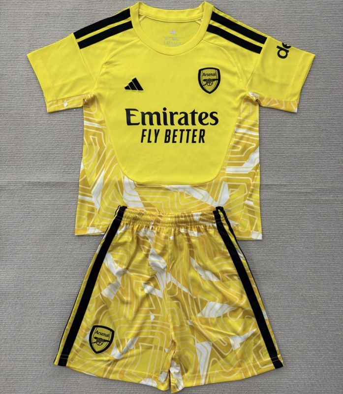 26/27 Arsenal goalkeeper Kids kit yellow