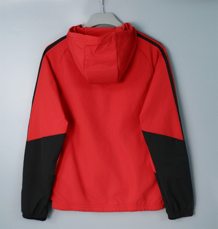 26/27 Arsenal Hooded Windbreaker  Red