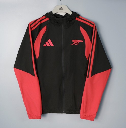 26/27 Arsenal Hooded Windbreaker black