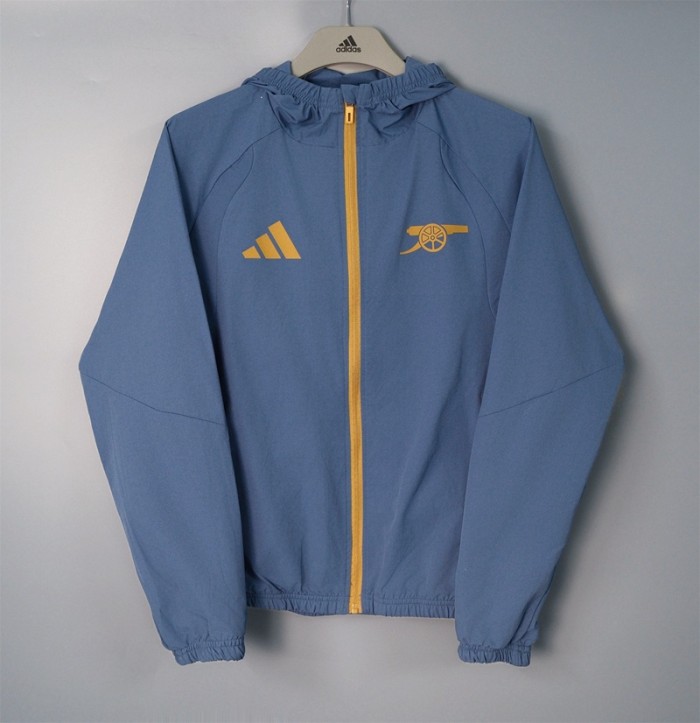 26/27 Arsenal Hooded Windbreaker Grey