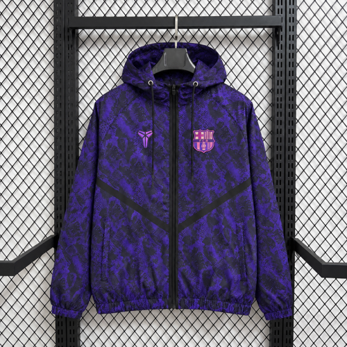 26-27 Barcelona Black & Purple Lamine Yamal Style Casual Windbreaker