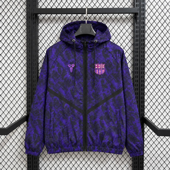 26-27 Barcelona Black & Purple Lamine Yamal Style Casual Windbreaker