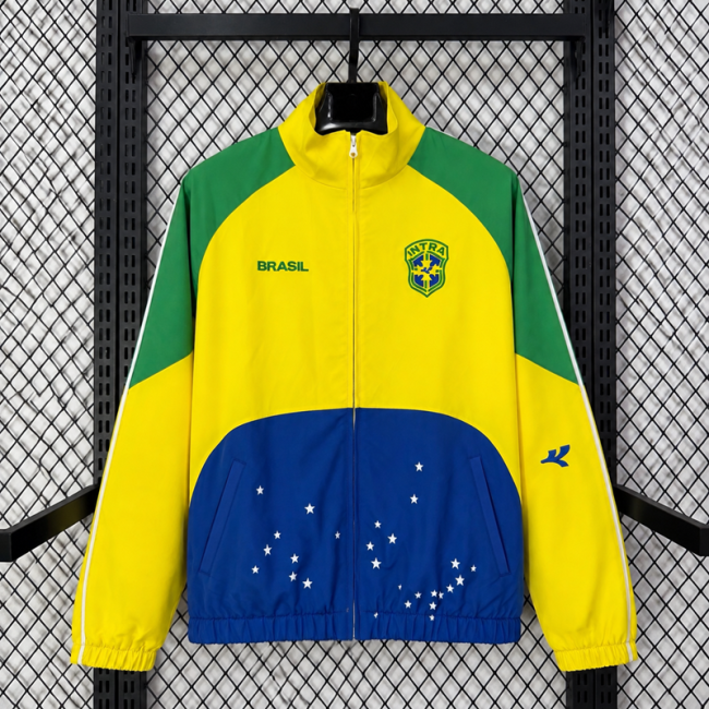 26/27 Brazil  Yellow Collaboration Windbreaker