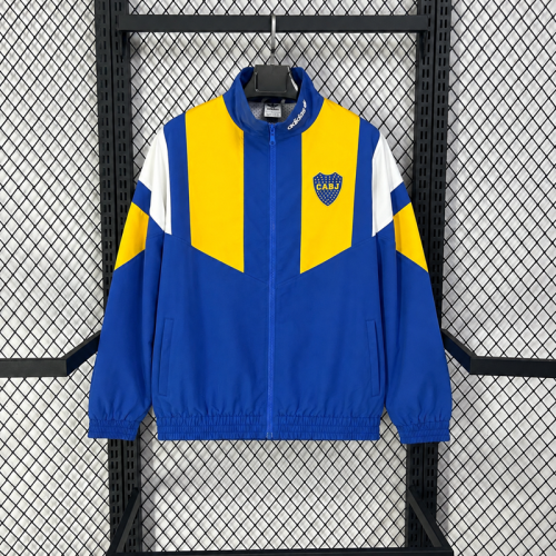 26/27 Boca Juniors Blue/Yellow EQT-Style Casual Windbreaker