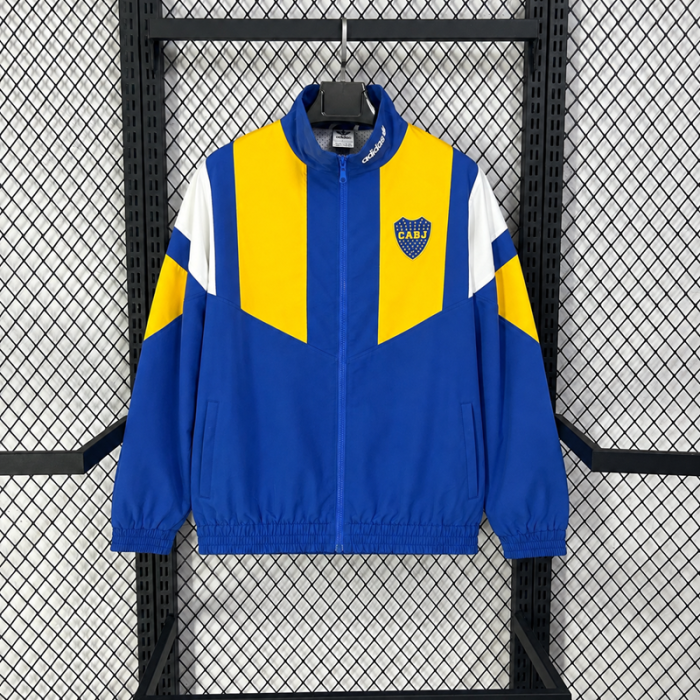 26/27 Boca Juniors Blue/Yellow EQT-Style Casual Windbreaker