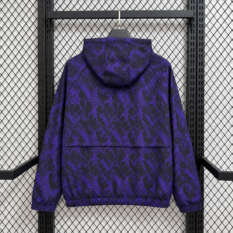 26-27 Barcelona Black & Purple Lamine Yamal Style Casual Windbreaker