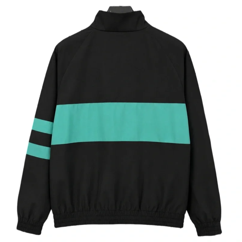 26-27 Barcelona Black Jacket Retro Windproof Jacket