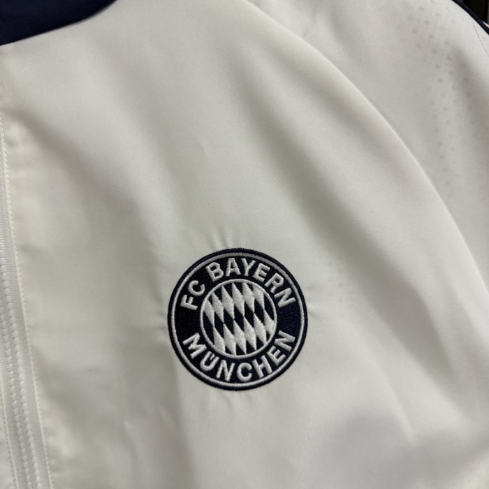 26/27 Bayern Munich White Casual Training Windbreaker