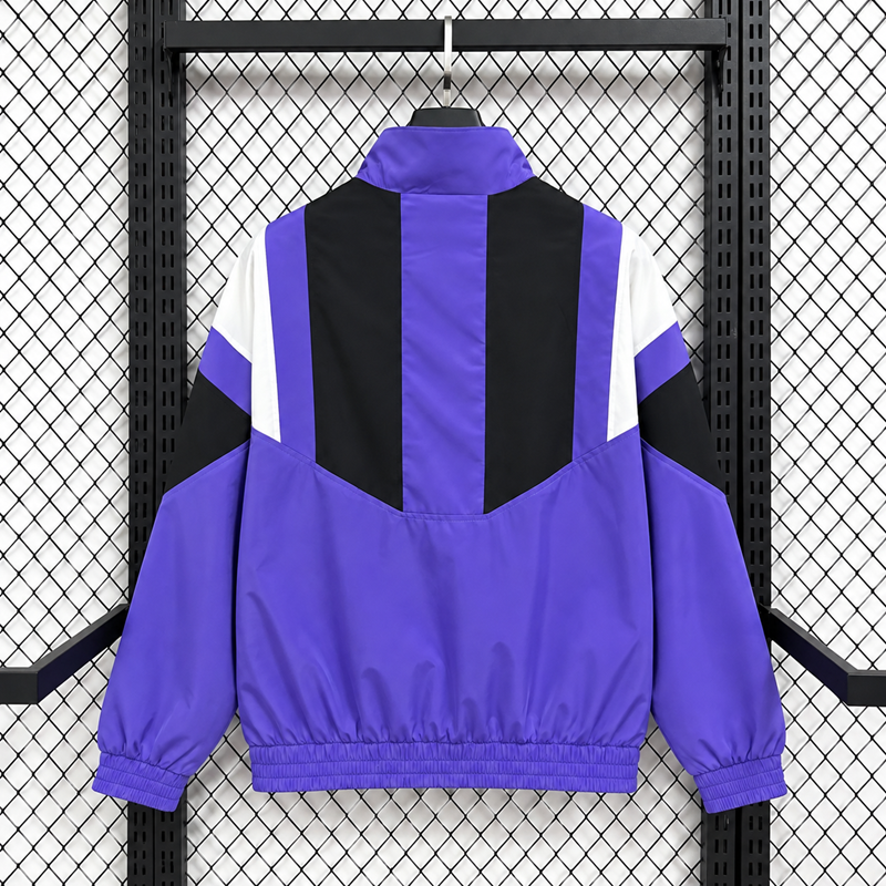 26/27Real Madrid Purple EQT Casual Training Windbreaker