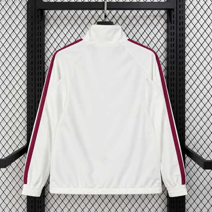 26/27  Real Madrid White Home-Style Casual Windbreaker