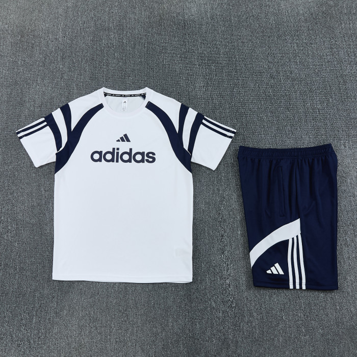 AD17 White Shorts Set