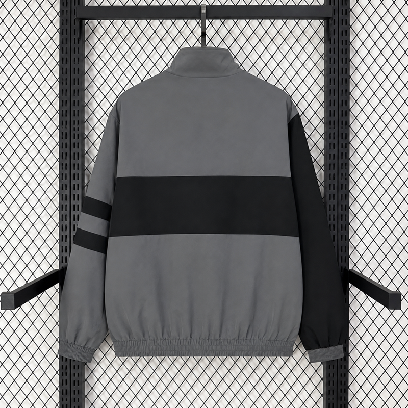 26/27 Inter Milan Grey Retro-Style Casual Windbreaker