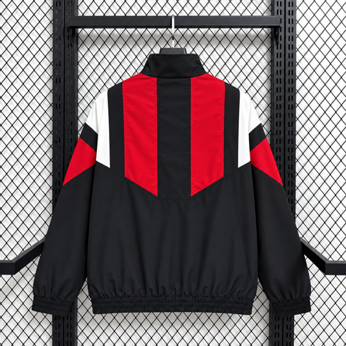 26/27 Manchester United black EQT casual training windbreaker
