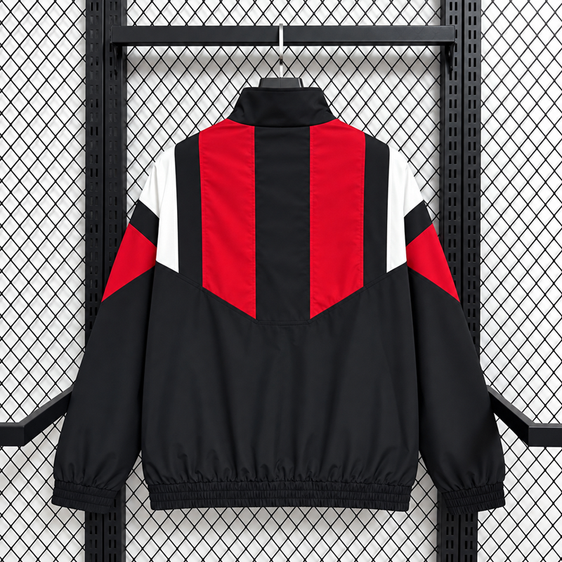 26/27 Manchester United black EQT casual training windbreaker