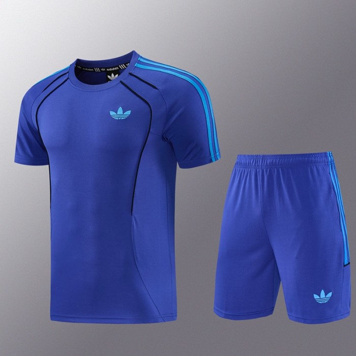 AD18 Blue Shorts Set
