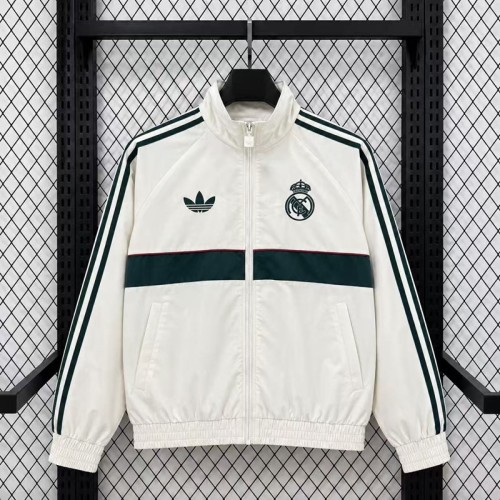 26/27  Real Madrid  Beige Casual Training Windbreakers