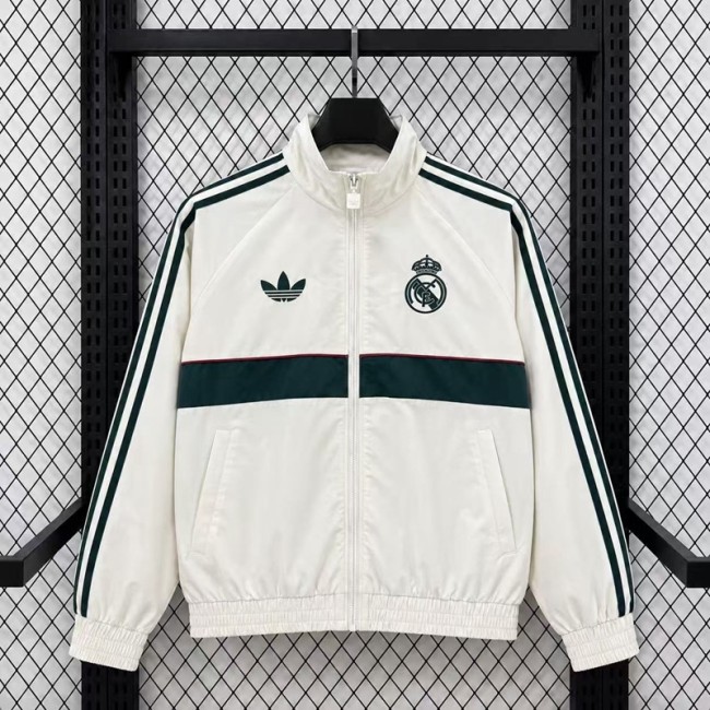 26/27  Real Madrid  Beige Casual Training Windbreakers