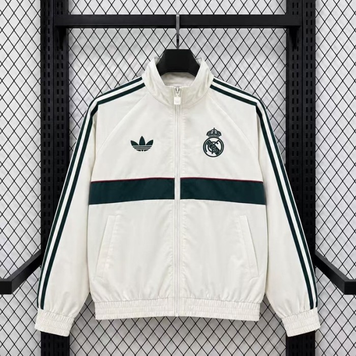 26/27  Real Madrid  Beige Casual Training Windbreakers