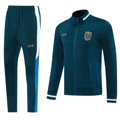 Napoli 2026-27 Green Jacket Training Long Sleeved Football Suit set