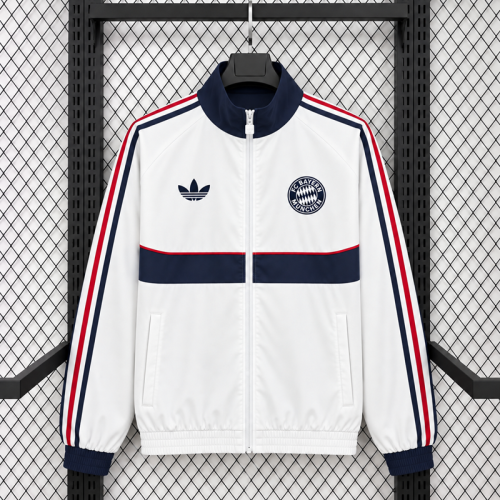 26/27 Bayern Munich White Casual Training Windbreaker