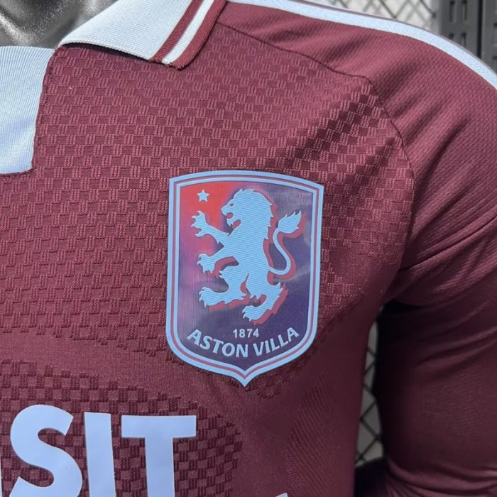 26/27 Aston Villa Home Long-Sleeve  player Jersey